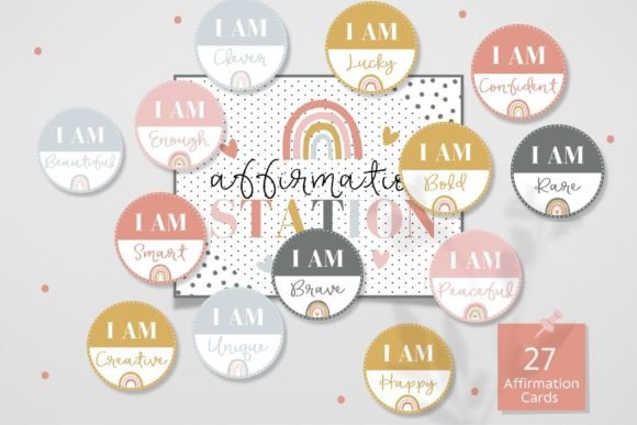 Affirmation Station Printable (Free Digital Download) Johnny Dot Affirmation Station Printable (Free Digital Download) Johnny Dot