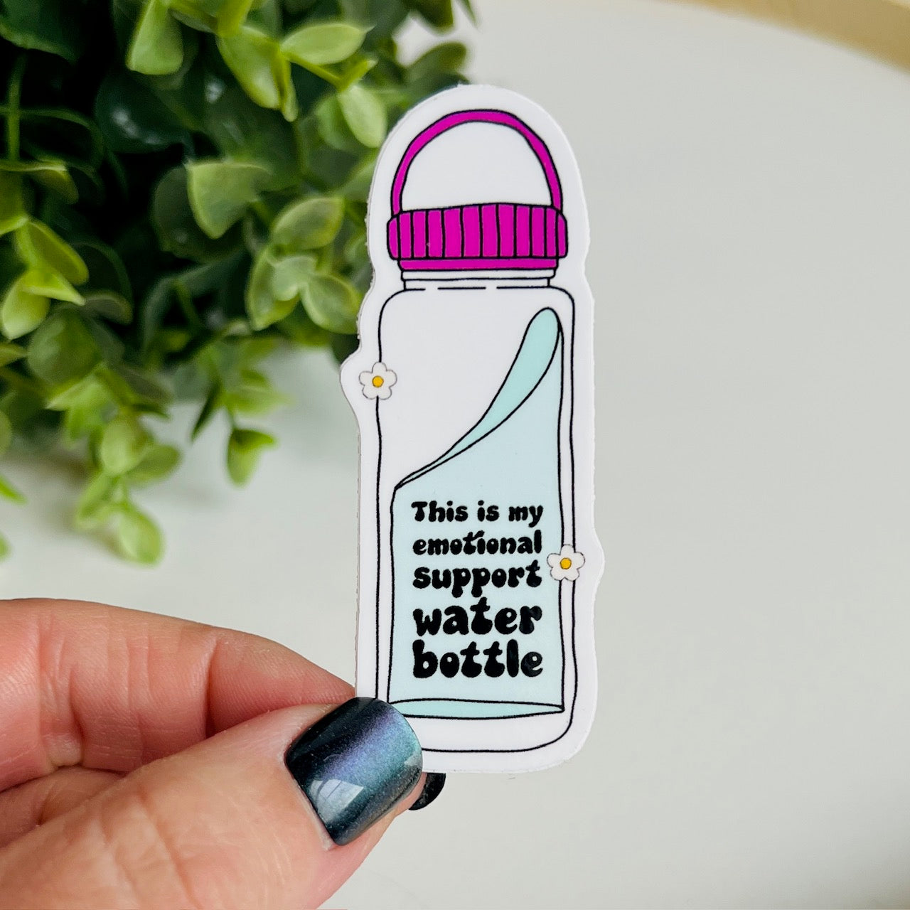 Emotional Support Water Bottle Sticker – Johnny \u0026 Dot, image size:1280x1280