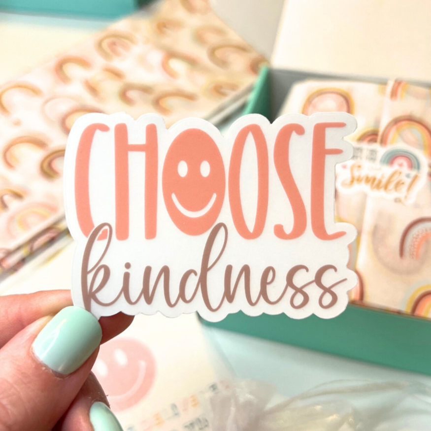 Choose Kindness Transparent Sticker