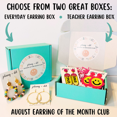 Earring of the Month Club Subscription Box