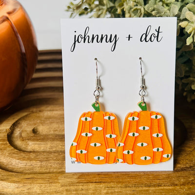 Acetate Pumpkin Eye Earrings