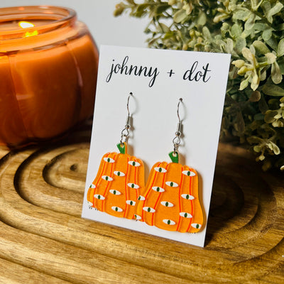 Acetate Pumpkin Eye Earrings