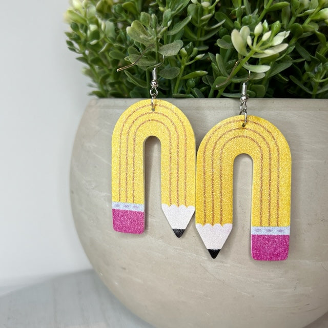 U-Shaped Pencil Earrings