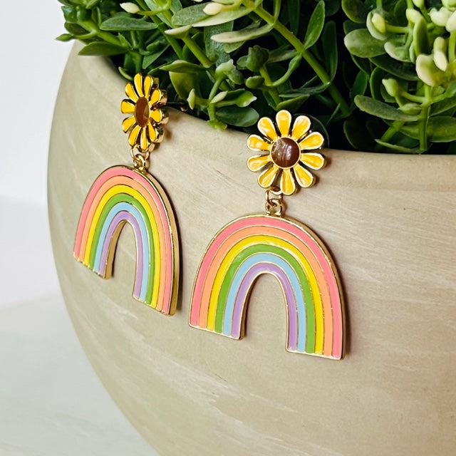 Daisy Rainbow Earring