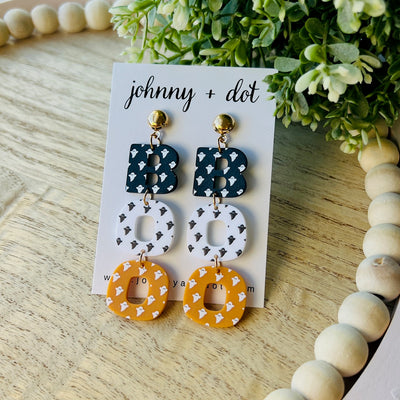 "BOO” Acrylic Earrings