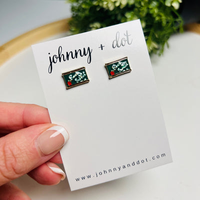 Chalkboard Back to School Stud Earrings
