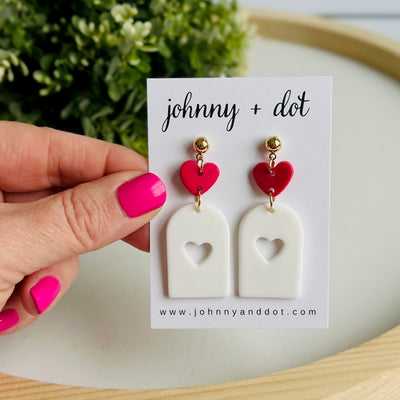 Heart Window Earrings
