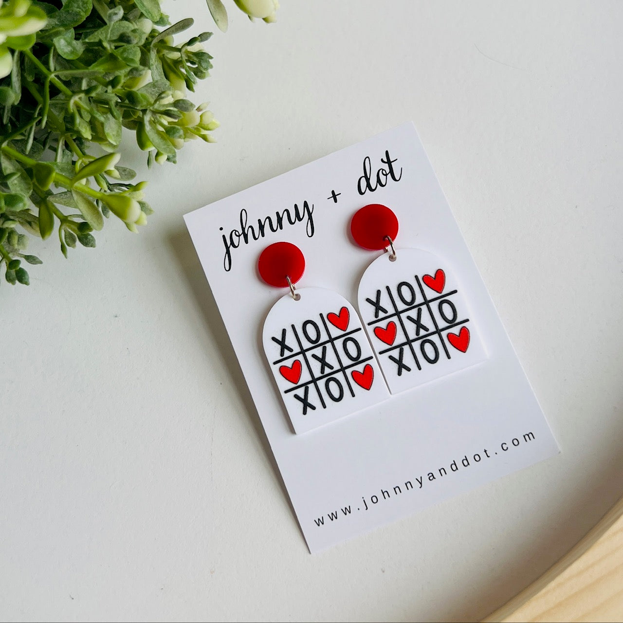 Tic-Tac-Love Earrings