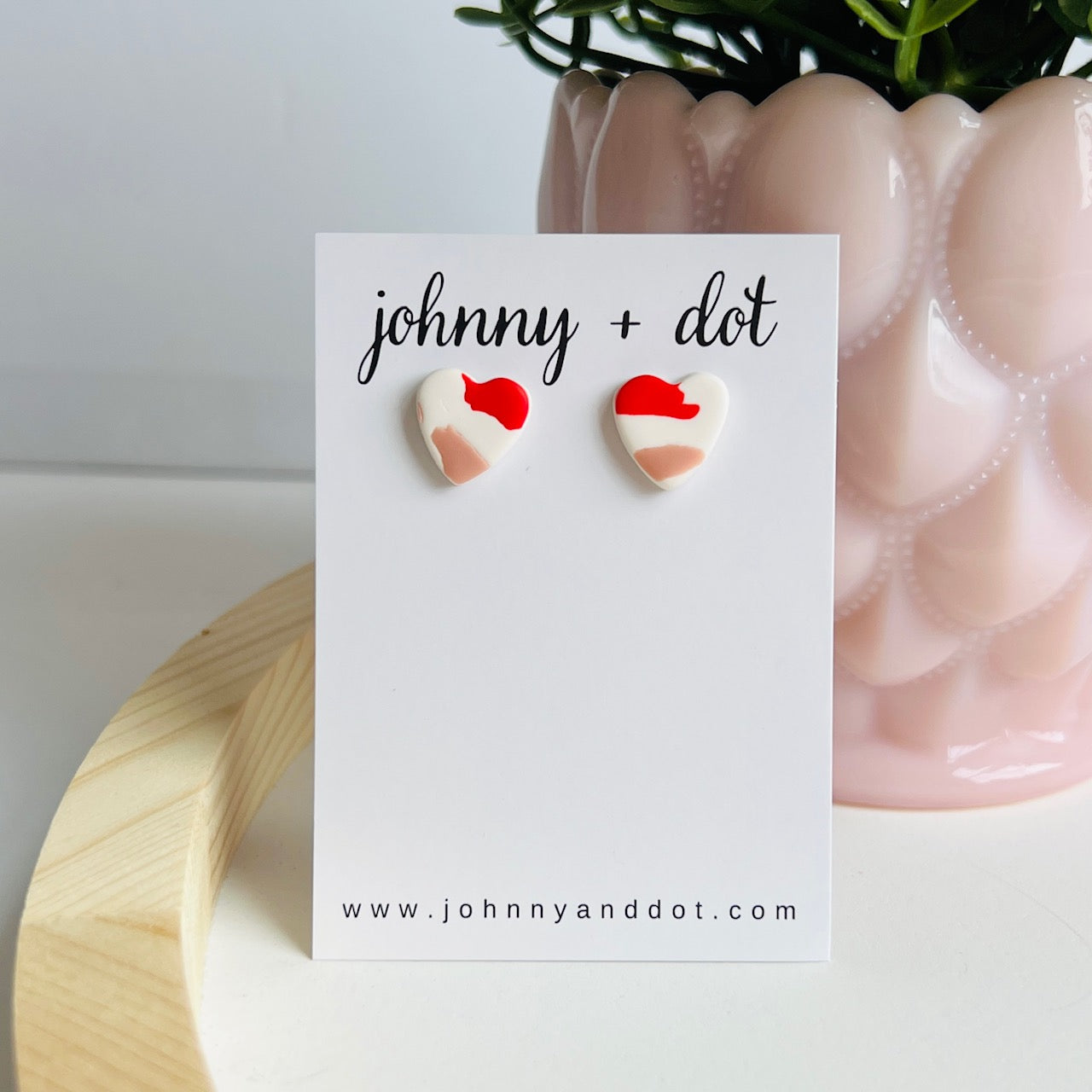 Abstact Heart Studs