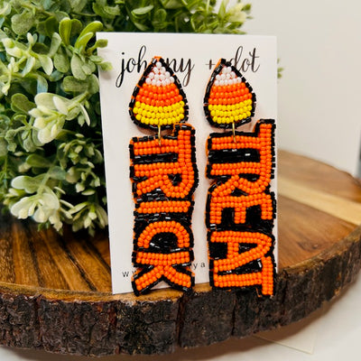 Beaded Trick or Treat Earrings