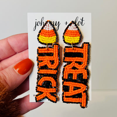 Beaded Trick or Treat Earrings