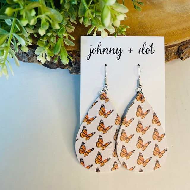 Butterfly Teardrop Earrings