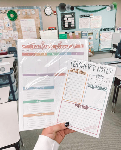 Weekly Teacher's Planner Notepad