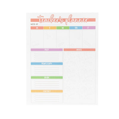 Weekly Teacher's Planner Notepad